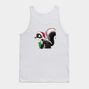 Cute Skunk Drawing Tank Top